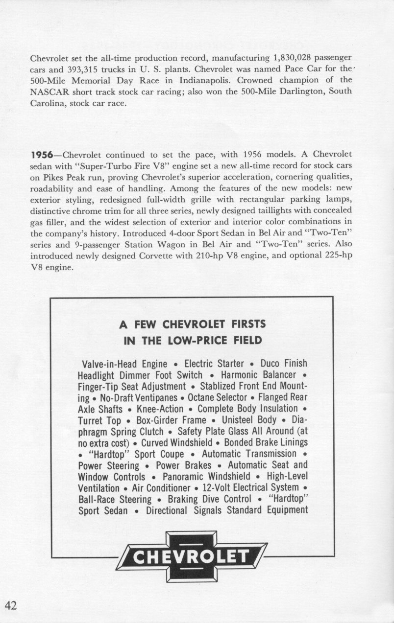 The Chevrolet Story - Published 1956 Page 22